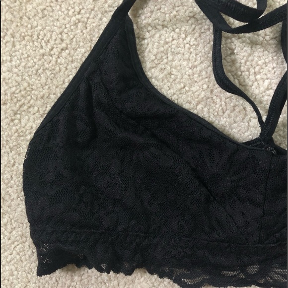 PINK Black Lace Bralette - Picture 4 of 6